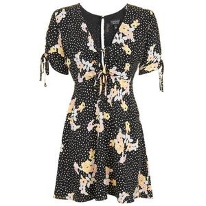 TOPSHOP | Black & White Polka Dot Summer Dress